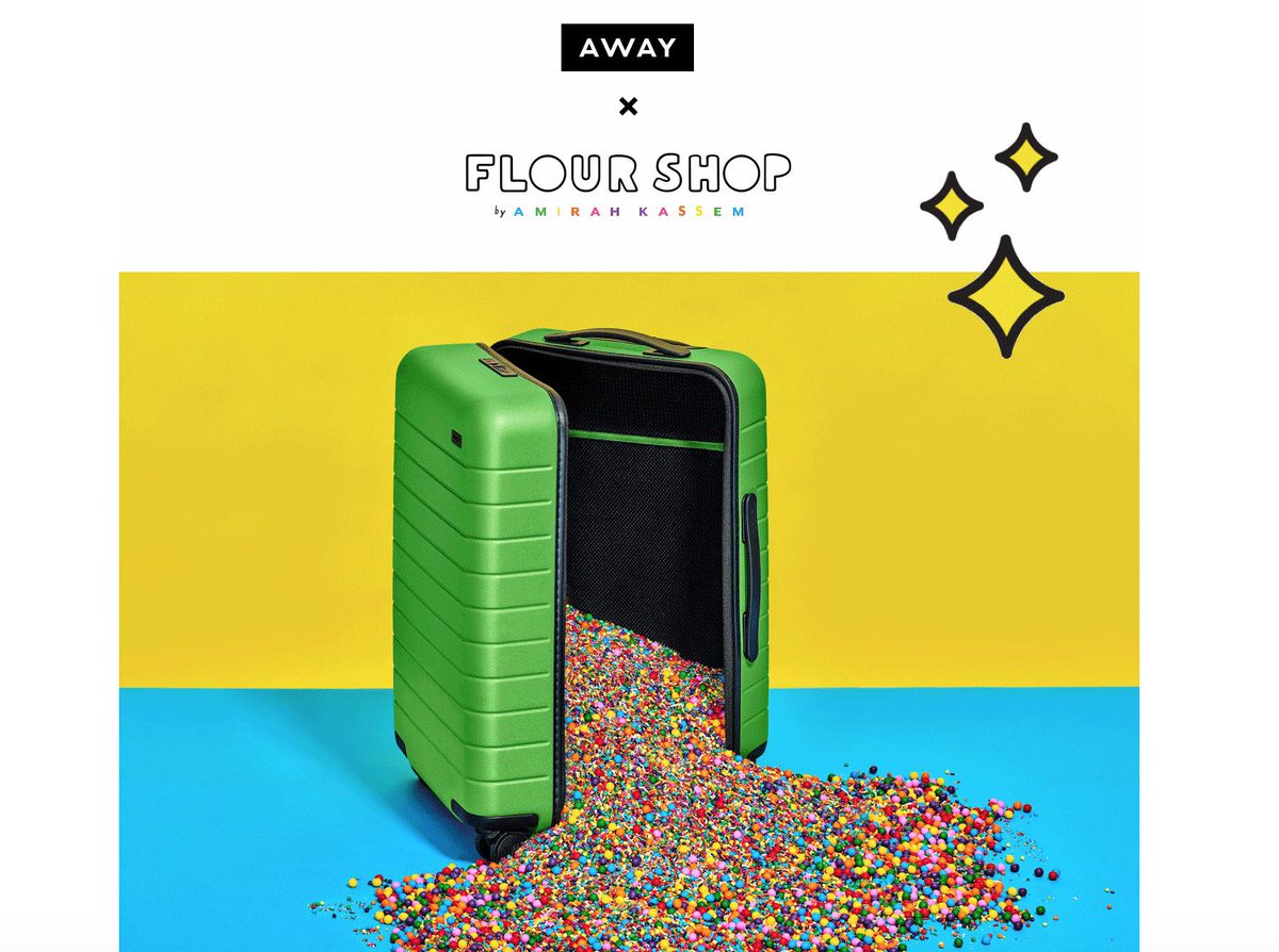 flour shop away luggage