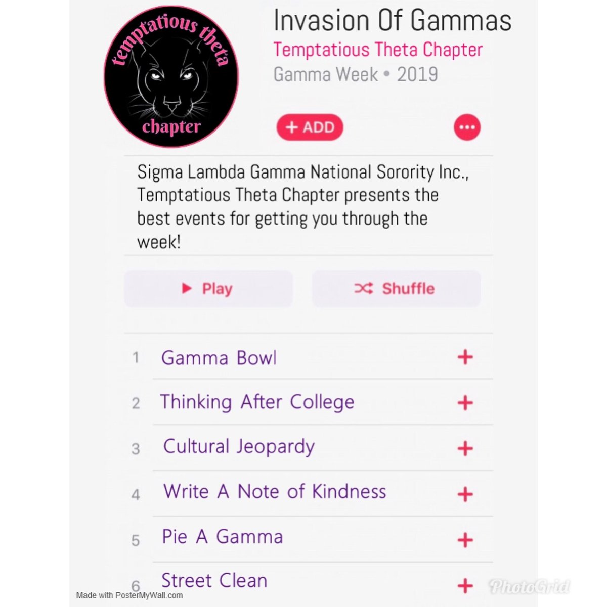 WiuGammas's tweet image. The time you all have been waiting for is here!!!! Gamma week is literally around the corner and starts this MONDAY! 😊 We hope you are all able to attend our events! Can’t wait to see y’all there!!! 💜💖 #GammaWeek #ΣΛΓ #WIU #WIU20 #WIU21 #WIU22 #WIU23
