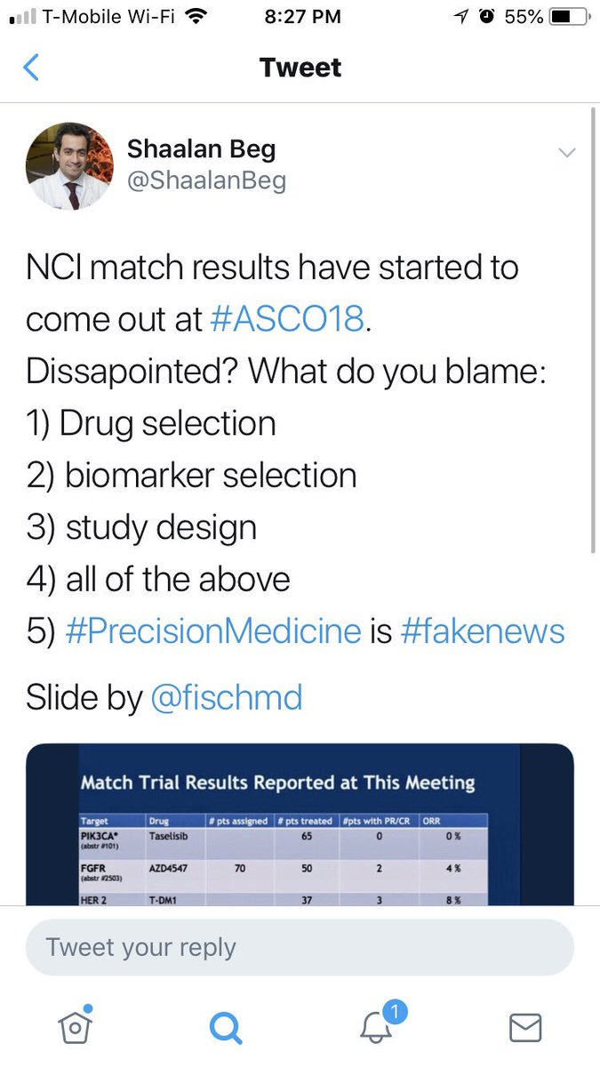 sesiegler's tweet photo. @OncologyTimes @COGorg MATCH was an epic failure in adults. I don’t know why they thought doing this in kids would fare any better. The adult version was a $30M screening trial essentially. H/t @AndyBiotech https://t.co/YtffL960Qo
