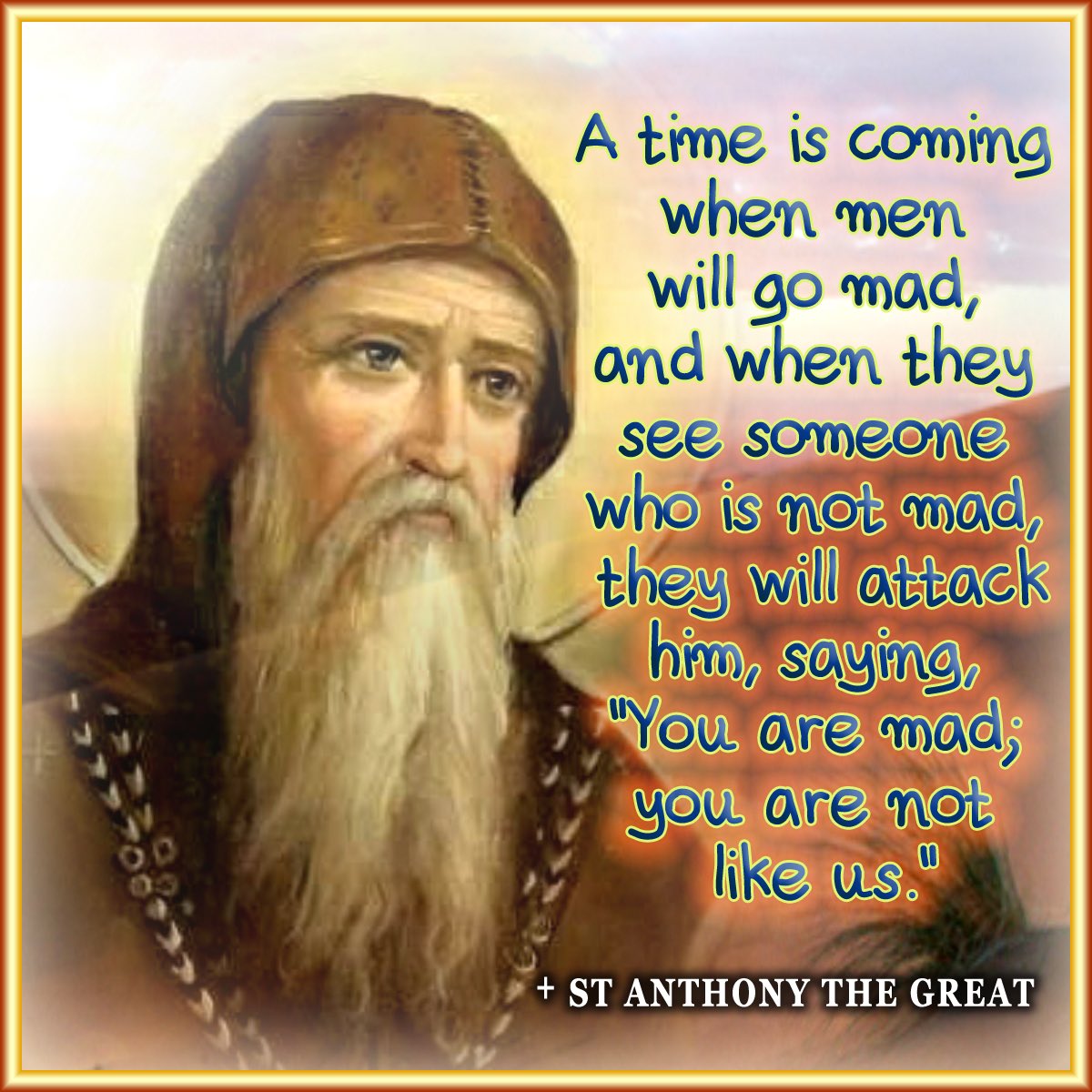 FrRaphaelB's tweet photo. #SoundsFamiliar #SticktotheTruth #BeDifferent “If the world is against the truth, then I am against the world” St Athanasious Pillar of the church #IamthePillarofmyHeart https://t.co/I1WcJY3GZp