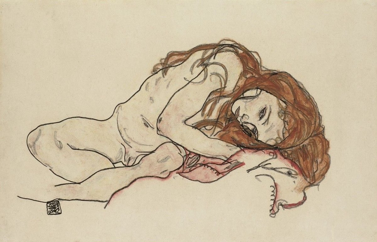 egonschiele3's tweet photo. Nude Girl with Lowered Head, 1918 https://t.co/xVbOgeQjFV