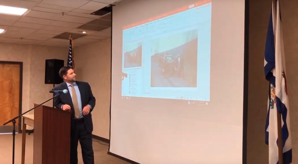 NapoliShkolnik's tweet photo. Environmental Attorney Tate J. Kunkle giving a presentation on PFAS contamination, explaining its negative effect on communities.
NapoliShkolnik #NapoliLaw #makeadifference #cleanwater #environmentaljustice #USACleanWater #WaterIsLife #legal #PFAS https://t.co/RYZlb79nVO