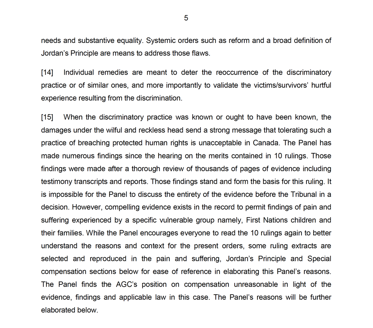 BREAKING: Another HUGE win for First Nations kids! The Canadian Human Rights Tribunal has ordered the Canadian gov't to pay compensation to First Nations children, youth &amp; families harmed by the child welfare system. Full ruling: fncaringsociety.com/sites/default/… #CanPoli #HumanRights