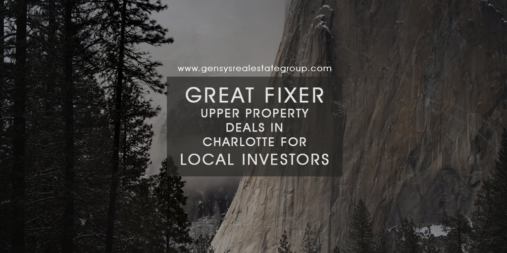 Great fixer upper property deals in North and South Carolina for local investors. Call us now (704) 445-4767
gensysrealestategroup.com

#ncrealtor #ncrealestate #ncrealestateagent #ncrealestateinvestor #ncrealestatebroker #propertyfinder #realestateexpert #realestateagent #realtor
