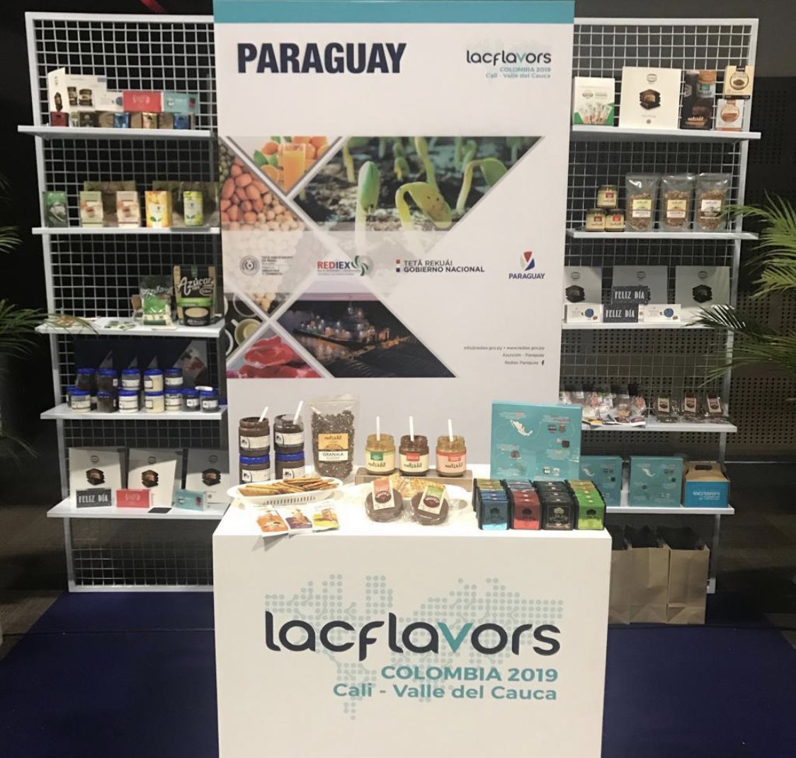 Exitosa participación de las siete empresas 🇵🇾 del sector alimentos y bebidas en el segundo día de la Rueda de Negocios Internacional #LACFlavors 2019: @agrokistter, @freelifetea, @tatakuaalfajores, @jcmparaguay, @santamargarita, @nutsandfit y Ecokeep S.A., acompañadas por REDIEX