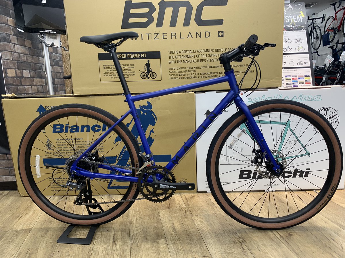 国際ブランド】 キズあり MARIN BIKE NICASIO SE マットオリーブ 52