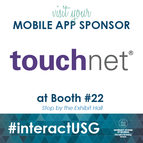 interact_USG's tweet photo. Checkout Mobile App sponsor @TouchNet at booth #22 at @interact_USG.

See you in Savannah!
#interactUSG https://t.co/YRUoip1Jxq