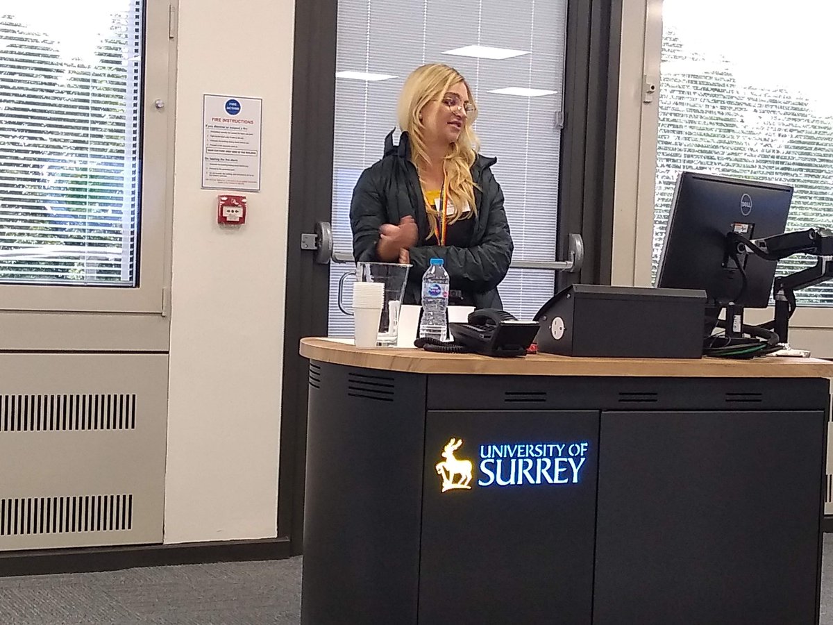 Hennie Goodman talks about her research exploring effective de-escalation in high security services e.g. Broadmoor, where assaults on patients and staff are frequent - under-researched and undersupported group #mentalhealthconf4all <a href="/MHSurreyUni/">Surrey Uni Mental Health</a> <a href="/healthscisurrey/">Health Sciences Surrey</a>