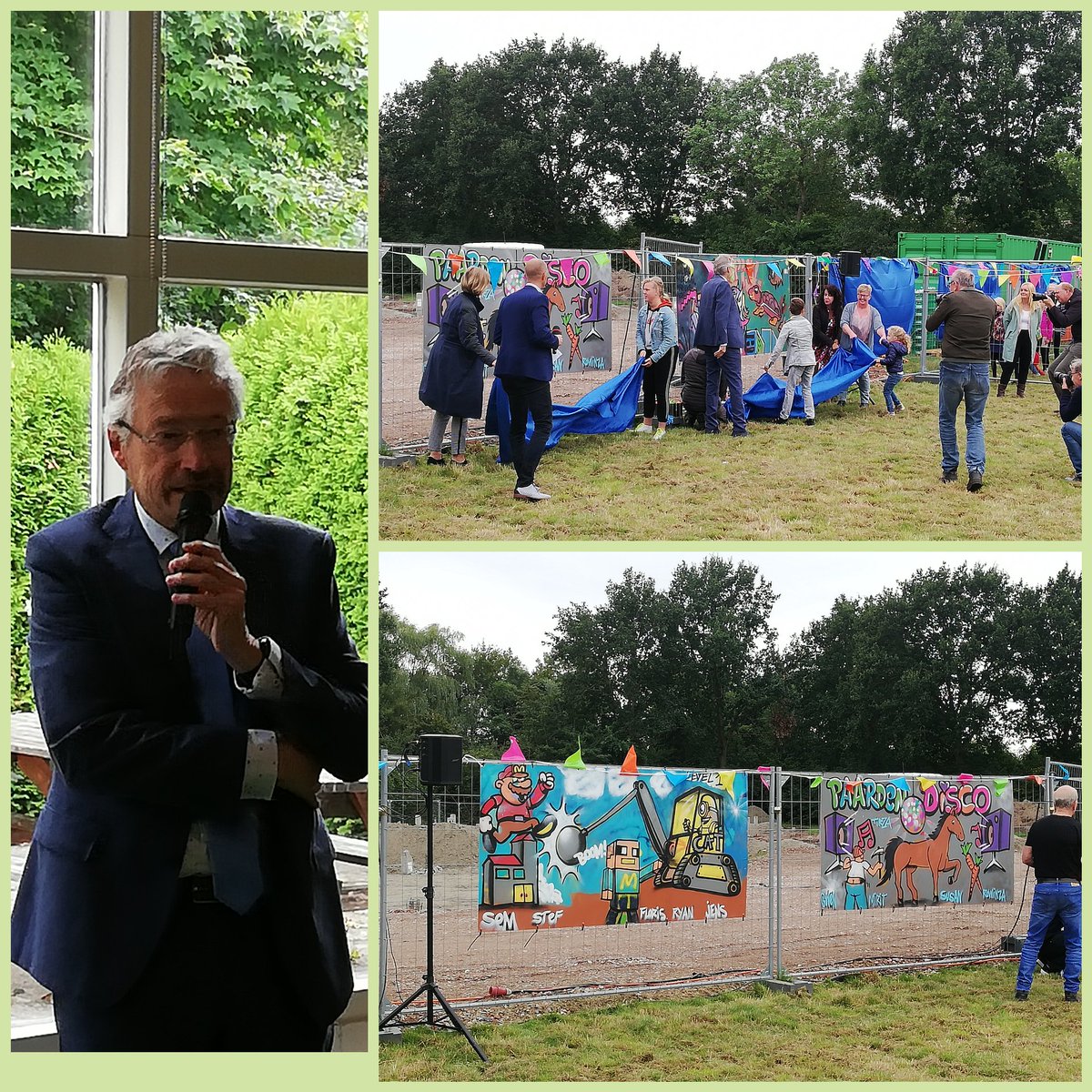 Feestelijke starthandeling Kindcentrum Spijk. Wat een mooie aftrap voor de bouw van het kindcentrum. We kijken uit naar samenwonen en werken in het nieuwe centrum! @Gem_Delfzijl <a href="/Kids2b/">Kids2b</a> <a href="/SOOMarenland/">Stichting Openbaar Onderwijs Marenland</a> <a href="/Noordkwartier/">noordkwartier</a> #leefbaarheid