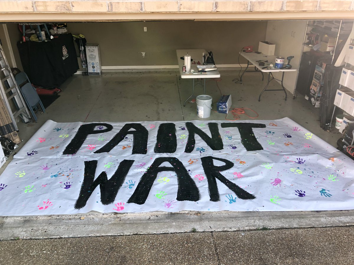 ahs_varcheer's tweet photo. it’s gameday!! be there at 7 to come support your tigers against kingsbury at home! #paintwar 🧡💛💙💜 https://t.co/5MclWaqbdz