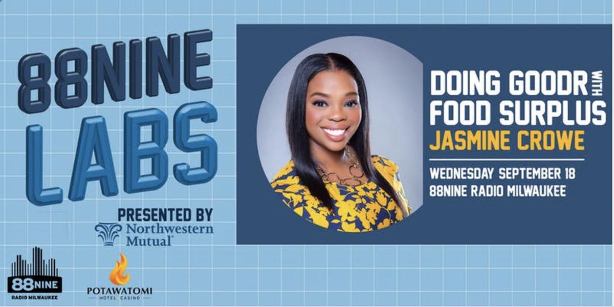 gener8tor's tweet image. @RadioMilwaukee &amp;amp; @NM_MKE&apos;s 88Nine Labs has another event for you! @jasminecrowe will speak about her startup @TheGoodrCo, food waste, hunger, being a woman of color in tech, raising venture capital, &amp;amp; more! RSVP buff.ly/2MWuLqD

#vecturecapital #womenintech #foodwaste