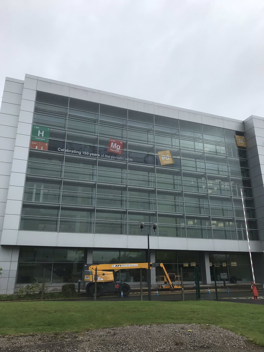Building wrap at AstraZeneca underway. Shame about the weather! #design