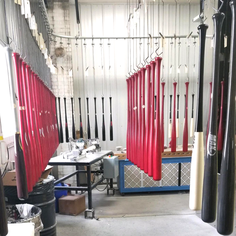 MaxBatBaseball's tweet photo. Rise and shine. These bats are almost ready to drop 💣💣💣 #OurMapleKicksAsh #SwingMaxBat #Baseball https://t.co/F3tuZDBorS