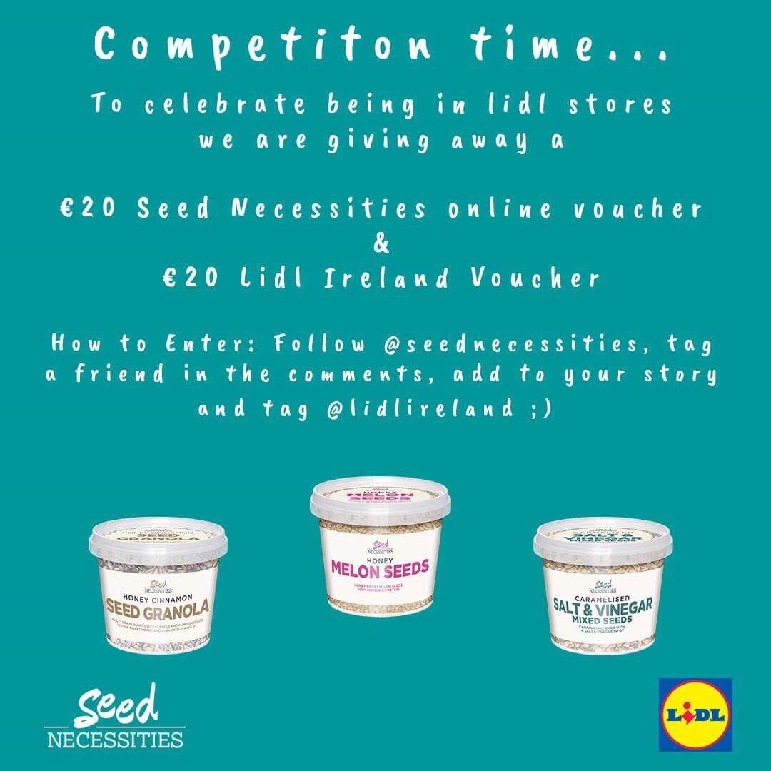 seednecessities's tweet photo. It has been a great first week for us in @lidl_ireland 🥳 
To CELEBRATE we have a fantastic giveaway over on our Instagram page!! https://t.co/BDyUYFTRFs

Remember we are available in Lidl Ireland and Lidl Northern Ireland for the next week (while stocks last!) 
.
.
.
#lidl #win https://t.co/jdZlDukJ8f