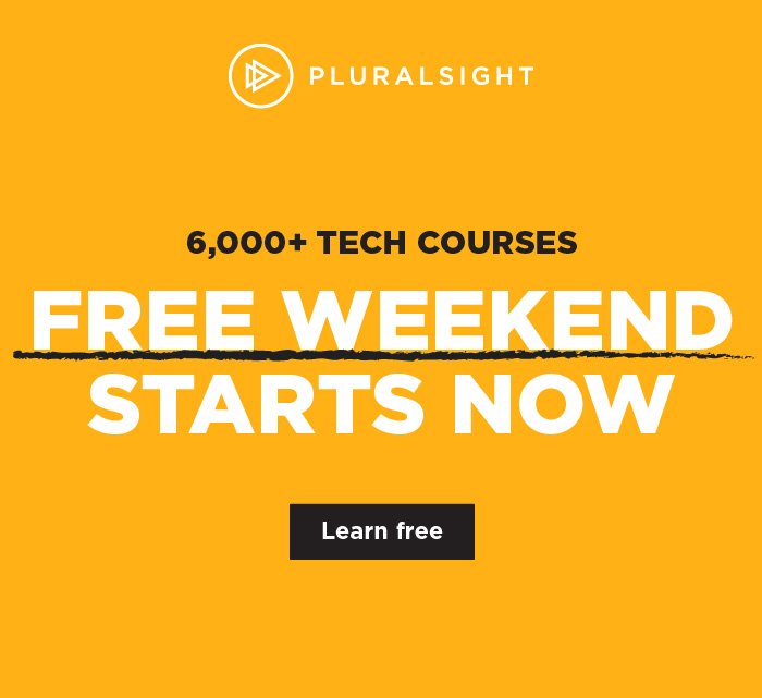 John_Papa's tweet image. Every now and then Pluralsight makes their 6,000+ courses free for a few days ... and now their doing it this weekend.

So grab your tablet, turn your playback speed up to 1.5x speed &amp;amp; get ready to binge watch courses &amp;amp; learn [favorite-tech-or-cloud]!

👉 pluralsight.pxf.io/j6V6e