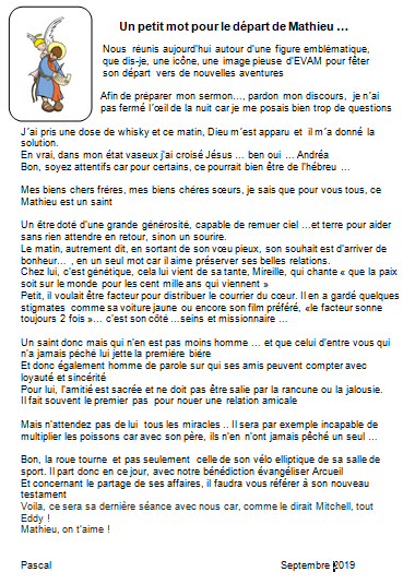 PmMonnier's tweet image. Joli pot de départ de #Mathieu 
#EVAM #SCOIDF