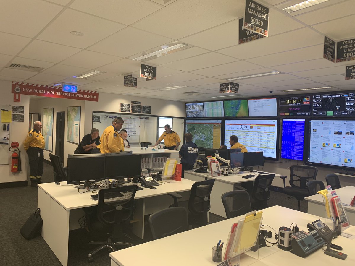 pmmckechnie's tweet photo. Inspiring work today by @NSWRFS @FRNSW, NPWS &amp; FCNSW, extreme conditions in multiple areas &amp; whilst some loss has been experienced they have saved so much. Started day in Lower Hunter as they prepared for local conditions &amp; to support colleagues elsewhere and end up in Glen Innes https://t.co/VbK48291of