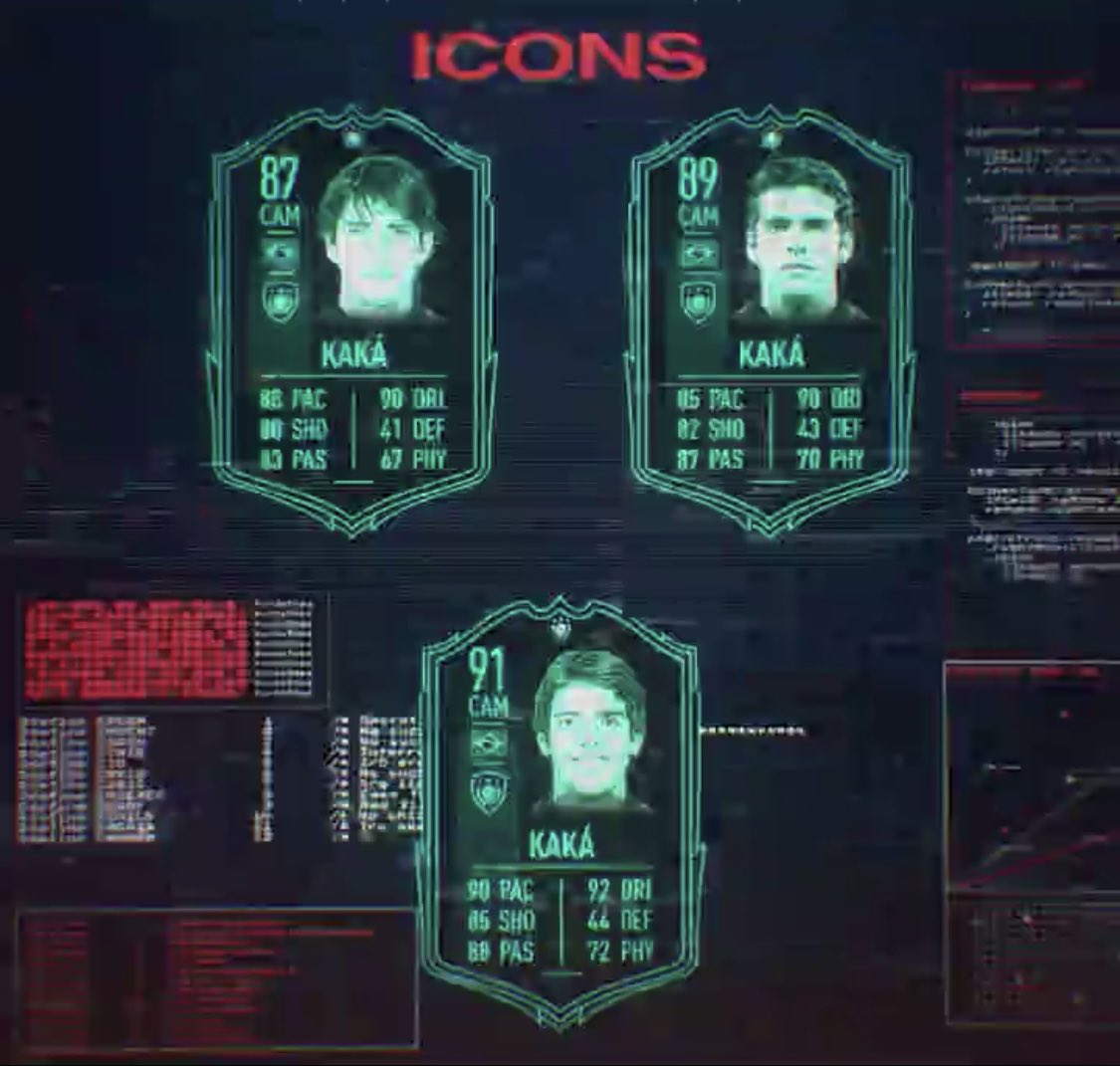 LDA612's tweet image. Kaka rating #kaka #fifa20