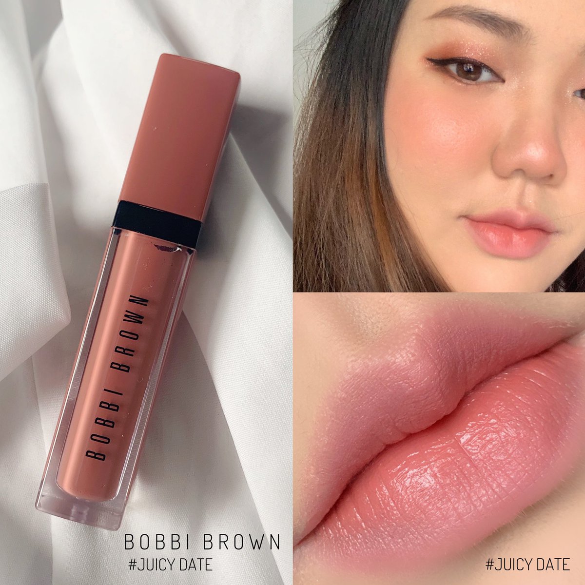 arnathaofficial's tweet photo. มีรีวิวลิป @BobbiBrown_TH รุ่นนี้อีกสี สีนี้คือสี Juicy Date อยากบอกว่าทาแล้วสีผู้ดีมากกกก ปลอมเป็นสีปากแบบเนียนๆ เป็นชมพูแบบนุ่มนวล เนื้อดี ทาแล้วปากไม่แห้ง ชุ่มชื้นดีด้วย #BobbiBrownThailand #CrushedLiquidLip https://t.co/mXUUQMpD1n