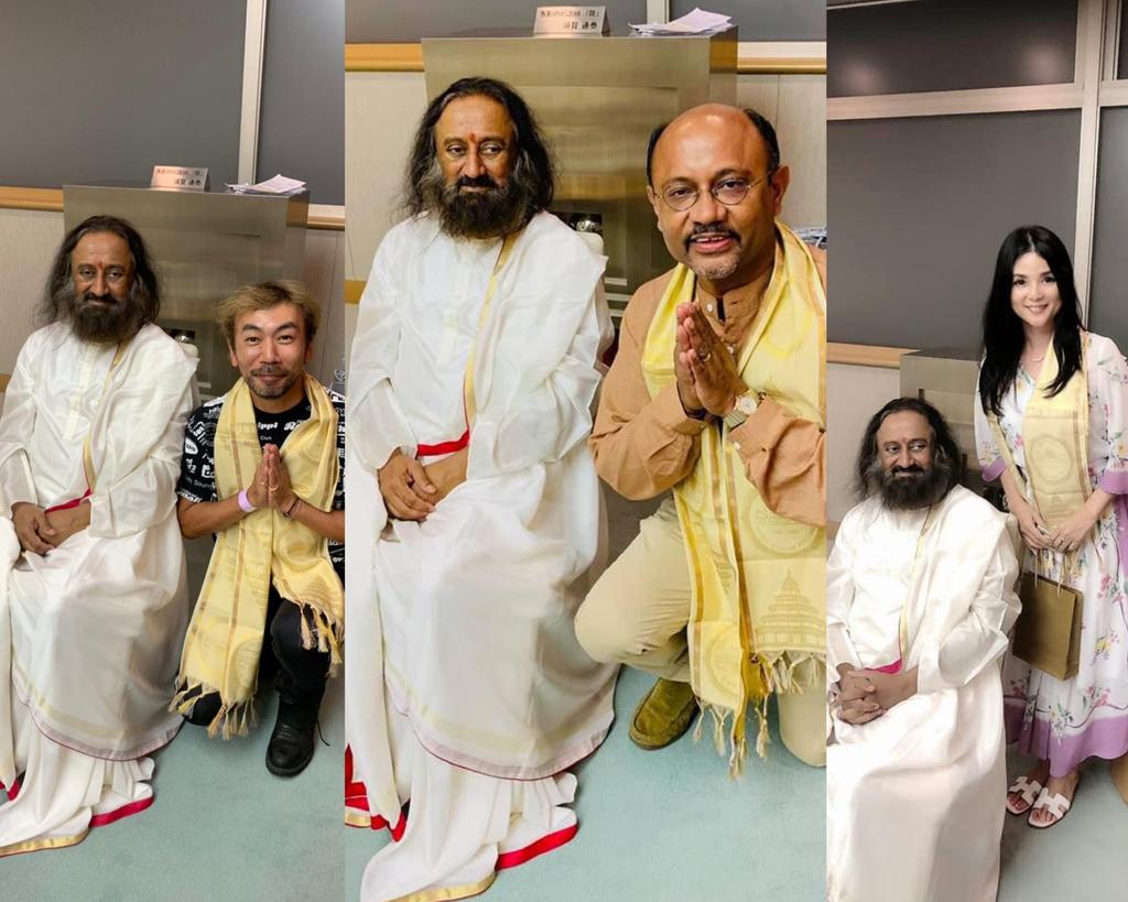 Gurudev's tweet photo. Met with scientists, doctors &amp; politicians of Japan in Tokyo. https://t.co/7Lo31SZ99g