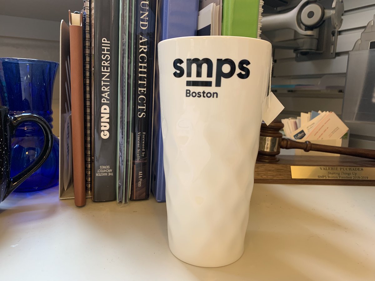 Enjoying tea this morning in my new SMPS Boston travel mug. Thanks for the anniversary gift @SMPSBos  10 years as a member of this amazing organization! #anniversaries #smps #smpsboston #swag #brandedmerch
