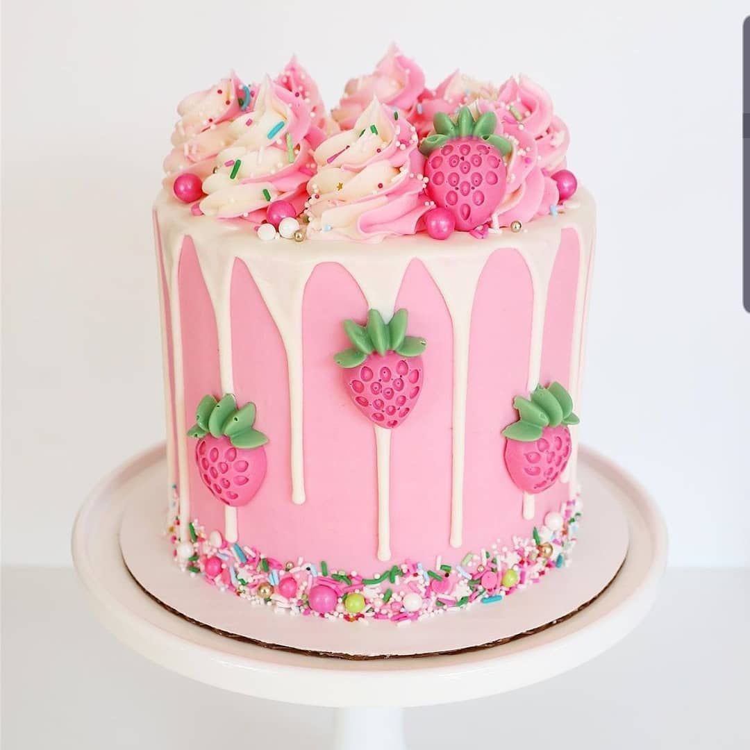 Arriba 73+ imagen pastel de cumpleaños color rosa Abzlocal.mx