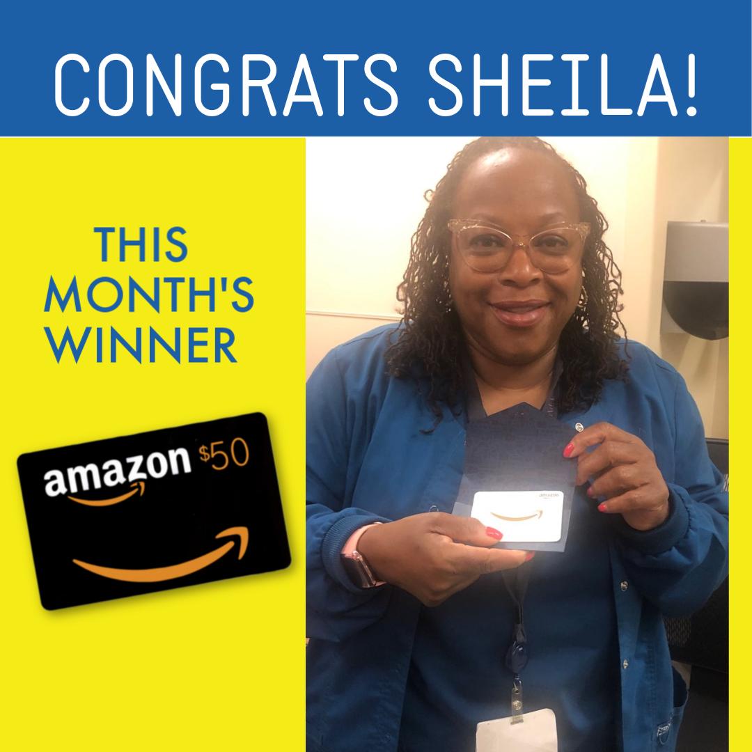 SullivanService's tweet photo. Thanks + Congrats to SHEILA🥳 - This month's winner of our #FavoriteFan contest! Sheila trusted us to provide her SUPER SERVICE + complimented us with an online post. We're thanking her with a $50 AMAZON GIFT CARD! 🤑 #SullivanSuperService #FavoriteFanFriday #AmazonGiftCard https://t.co/rDihO81pqx