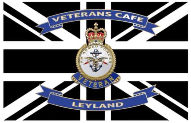 Leyland Veterans Cafe will be open tomorrow from 10am to 2pm . Come down meet veterans have a chat over tea/coffee and a sausage sarnie