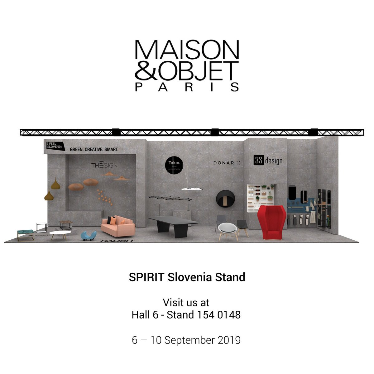 SloveniaDesign's tweet photo. First day at @MaisonObjet 
Visit us in #Paris 
#SloveniaDesign https://t.co/Ld2CbSGBrt