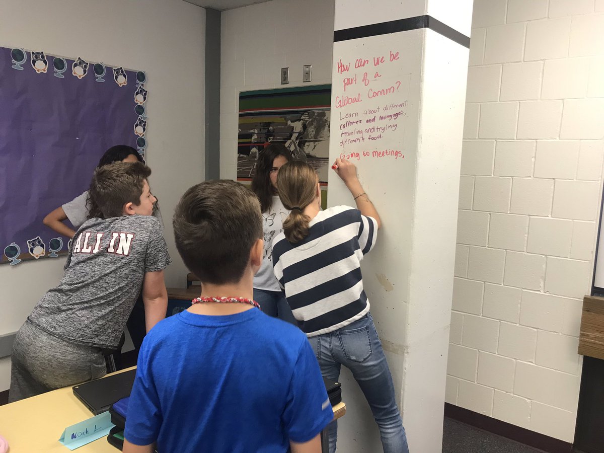 Learning about community in English &amp; Global...excited for all our connections! <a href="/writeonwallace/">Kristin Wallace</a> #mwhspride