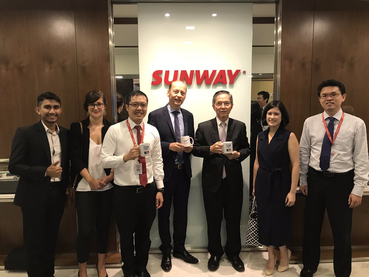 x_coat's tweet photo. On behalf of the French Trade Commission (@BF_Malaysia)  Embassy of France in Malaysia, thank you Dato’ Chew Chee Kin, President of @SunwayOfficial and your team for the fruitful meeting this morning https://t.co/pBSapD8C8e