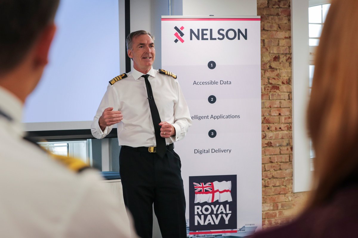 HMNBPortsmouth's tweet photo. The @RoyalNavy Digital Laboratory, NELSON, is officially open! The lab offers a space for RN, civil servants and industry specialists to work together to create data-based solutions to everyday challenges faced by sailors at home and overseas.

#Nelson #FutureNavy #transformation https://t.co/8rufPXyJOi