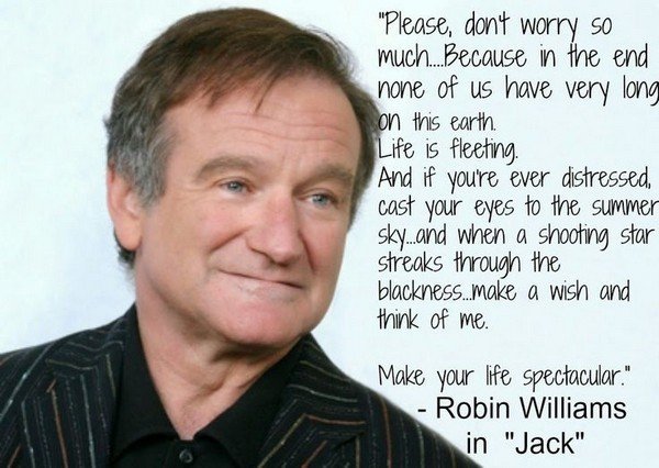 September is National Suicide Prevention Month. These words spoken by Robin Williams ring eerily true. #NAMISWMO #NAMI #RobinWiliams #NationalSuicidePreventionMonth