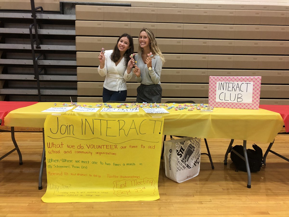 athensinteract's tweet photo. Come say hi and grab a sucker at the club fair!!! https://t.co/nCXXYhQxbW