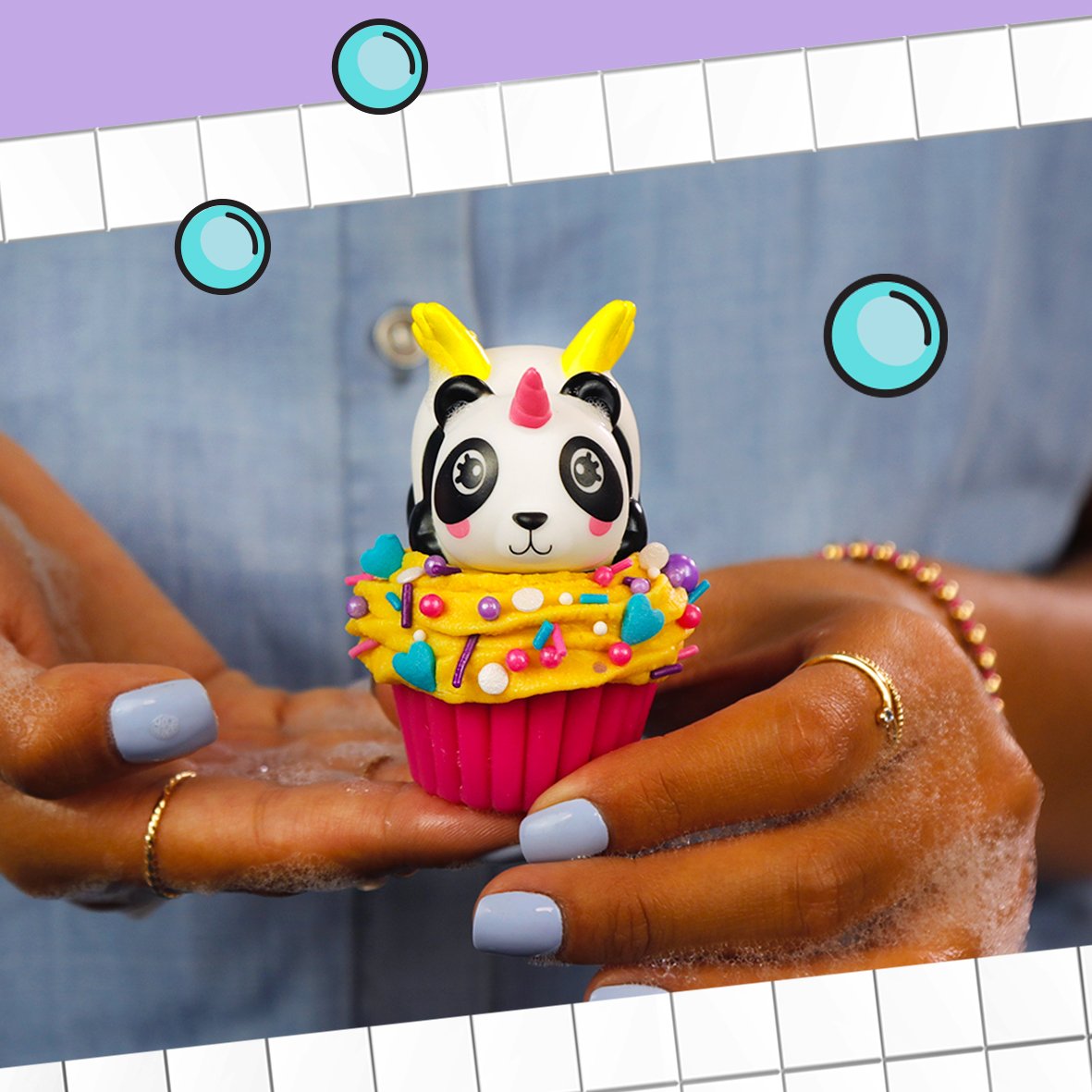 Canal_Toys's tweet photo. Make your own cupcake shaped soaps with So Soap DIY!๐งผ๐งDecorate the scented soap base with your โfrostingโ and add sprinkle decorations! Each Kit comes with a collectible character that floats! How cute is this panda? ๐ผ๐
#SoSoapDIY #SoDIY #soap #diysoap #diy #crafts #toys https://t.co/vPj8J9YLQ6