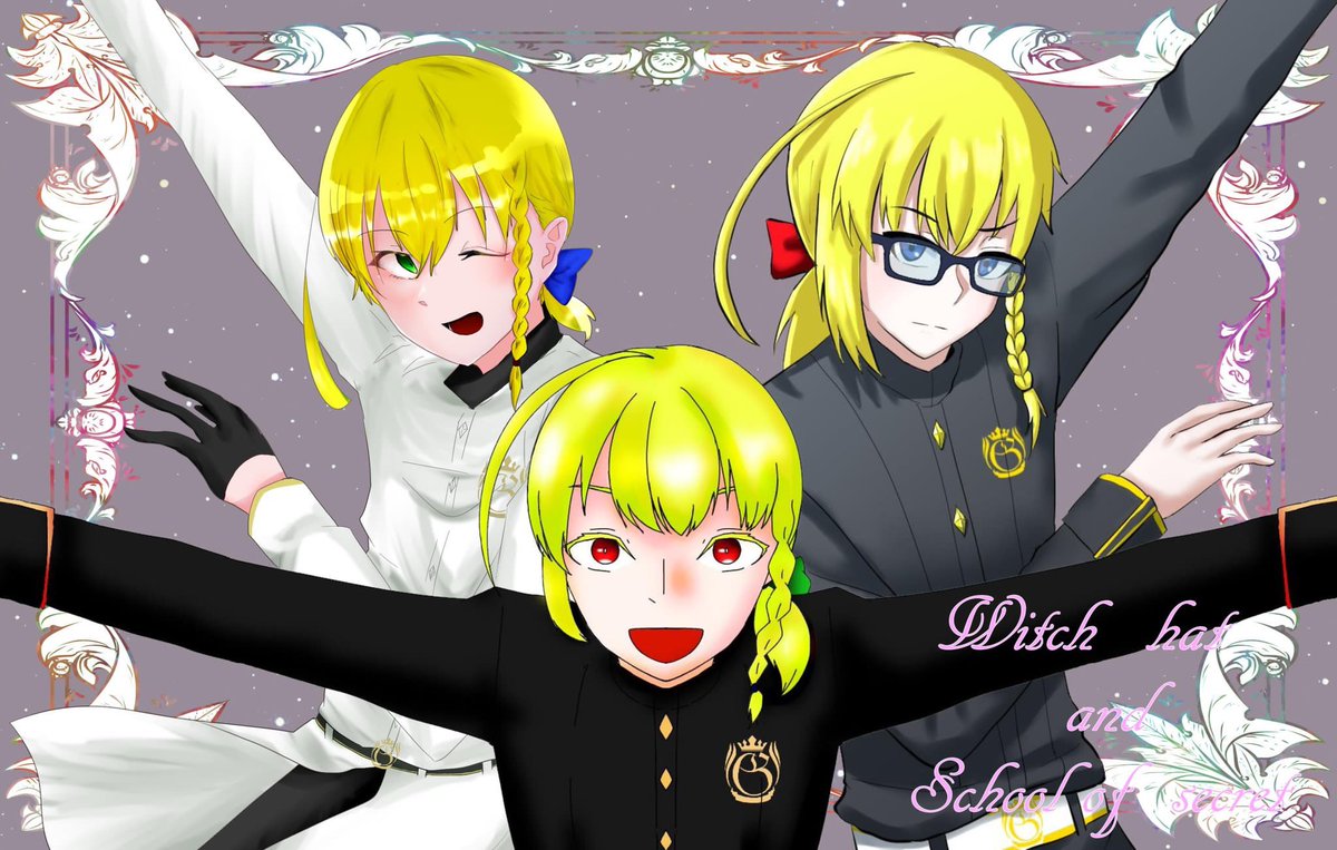 hari_kirari's tweet photo. こちらの素敵な企画様【@Witch_hat_S 】に4人目で参加させて頂きます!
イタズラ大好き三つ子の次男!自称インテリです!事前に他のお子さんと幼馴染、兄弟がいます。よろしくお願いします!1枚目は合作です!
#WS_CS
#WS_生徒
#WS_3年生
#WS_セネヴィル
#WS_4つ星 https://t.co/YUhhrKTyEW