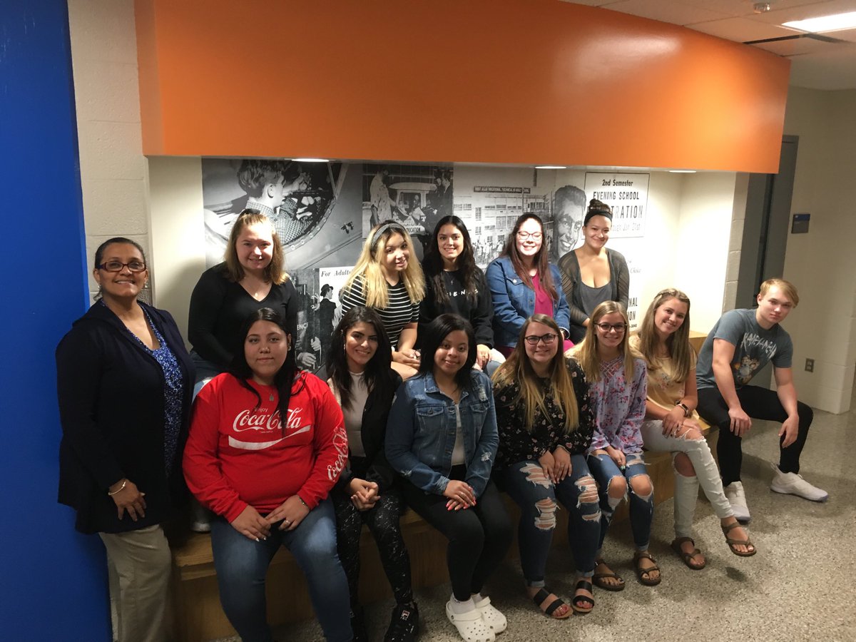 This is the first team of WAWM/MATC Certified Nursing Assistant dual enrollment students. They are celebrating the end of the first week. They will have the opportunity to earn nine college credits and a CNA license...during the school day!Enjoy a well-earned weekend!