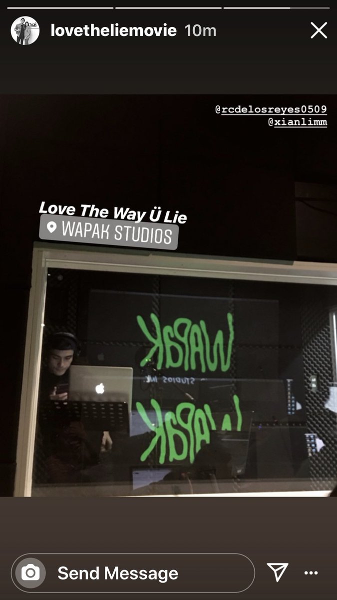 Liezel2014's tweet photo. Xian Lim dubbing for #LoveTheWayYouLie 🎬📽
#Soon 
#AXProject 
@ten17p @rcdelosreyes0509 @xianlimm
Ctto 📸 @lovetheliemovie https://t.co/xeub6wq9kH