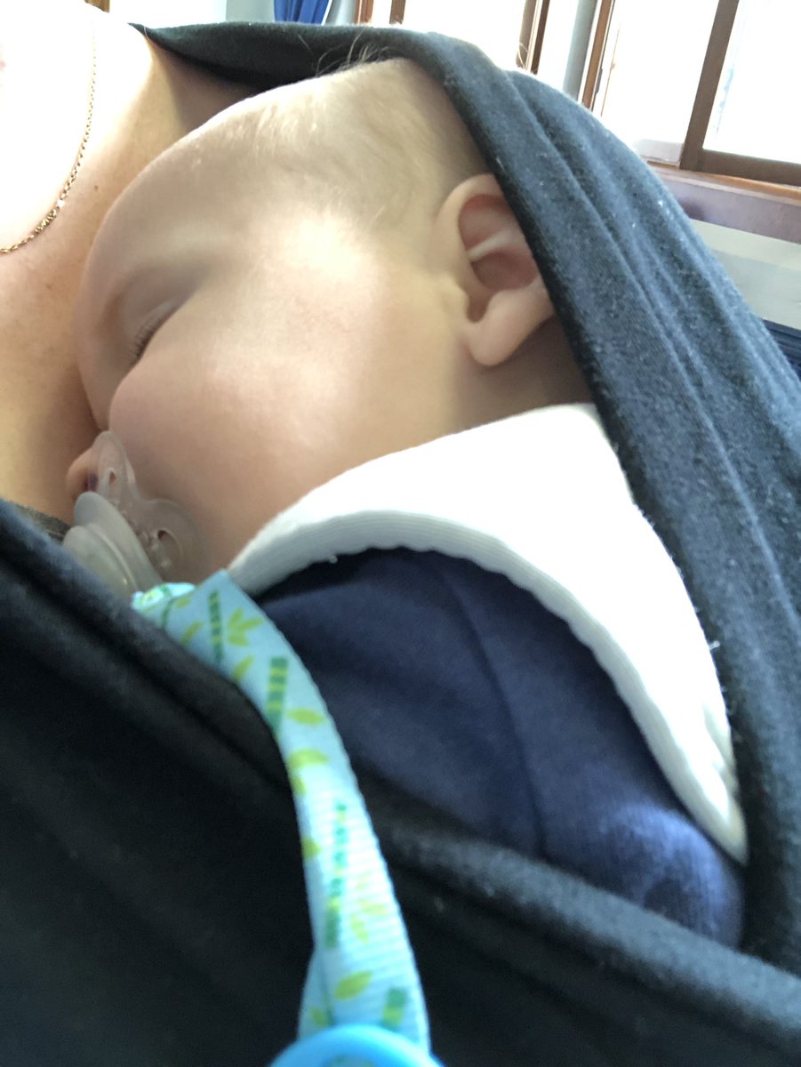 stephmrainey's tweet photo. Someone is not concentrating at #imav19 missing a very interesting session #matleave #workingmum #sciencemum https://t.co/ce8sFQN97p