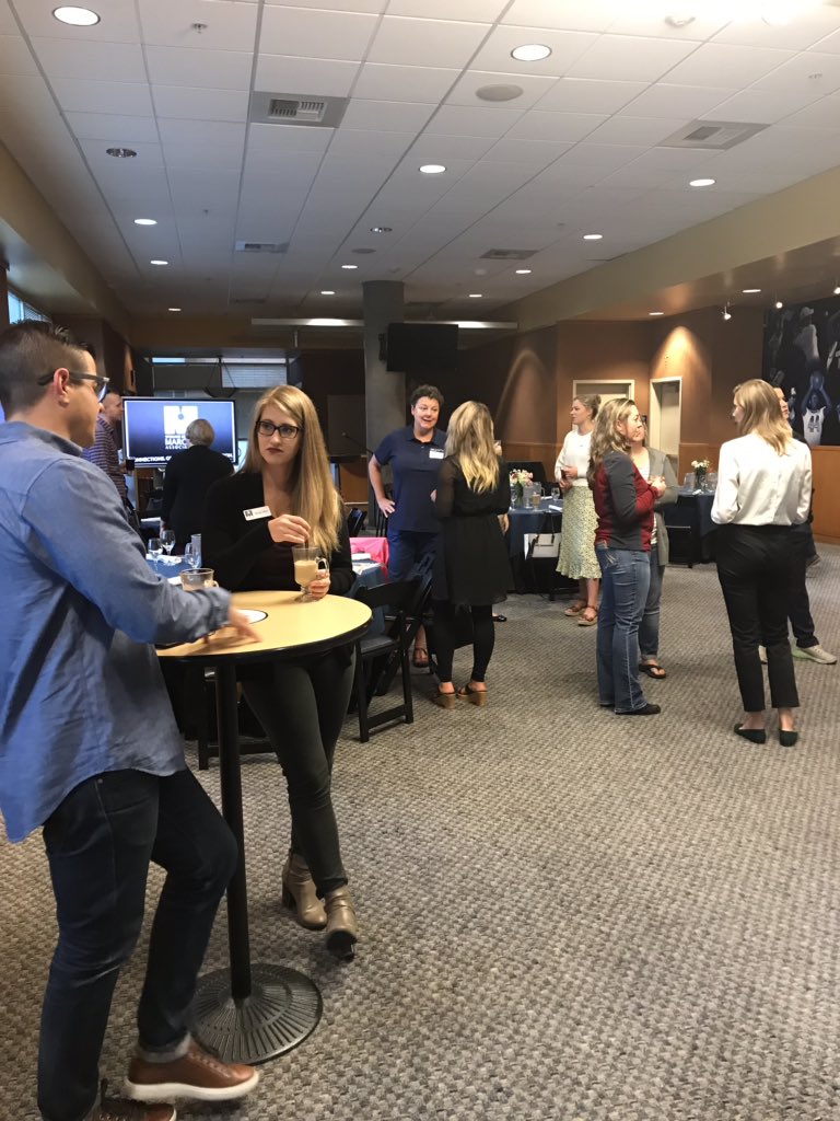 SpoMarCom's tweet photo. And we’re off and running! This morning’s breakfast program marks the official launch of the 2019-2020 programming year! Networking conversations and coffee are flowing, and an awesome presentation is about to begin! #spomarcom #spokanemarcom https://t.co/1F5buHLxue