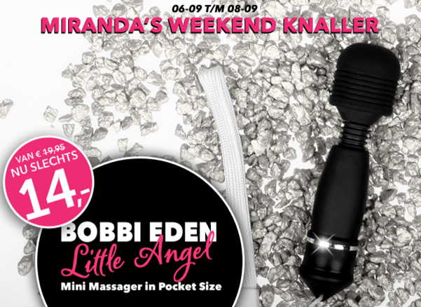 Miranda_NL's tweet photo. Een #discrete #toy voor in je handtas of voor mee op reis? ✨

Dit #weekend bestel je de #Bobbi #Eden #Little #Angel voor slechts €14,-! De weekend knaller is web only en geldig tot en met aanstaande zondag.

→ https://t.co/eehoJH4xFR… https://t.co/wrmMc75qht