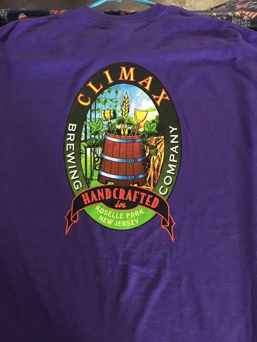 ClimaxBrewing's tweet photo. Good morning friends. We are having open house tonight at Climax Brewing in Roselle Park NJ from 5:30-9:00 pm. Tonight is trivia night with trivia revolution. So come on out for a fun time. We also just got our new T-shirts and have some really nice new colors. Cheers to all🍻🍻 https://t.co/ZIQvHkZuTB