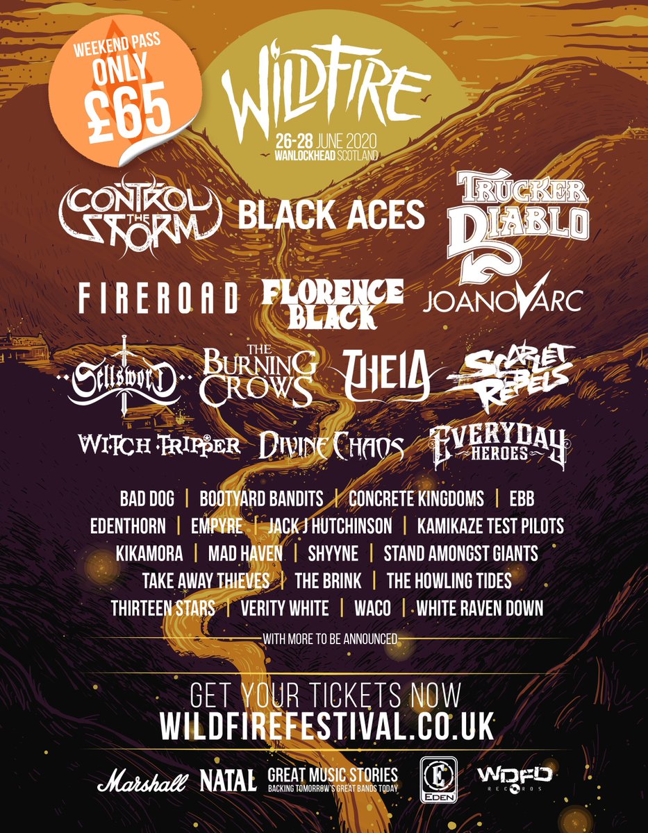With a bit of <a href="/WhiteRavenDown/">White Raven Down</a> <a href="/WacoBandUK/">WACO</a> <a href="/VeeBear/">Voshy</a> <a href="/TheHowlingTides/">The Howling Tides</a> <a href="/TheBrinkBand/">The Brink</a> <a href="/TakeawayThieves/">Takeaway Thieves</a> @StandAGiants <a href="/madhavenband/">Mad Haven</a> <a href="/kikamoraband/">Kikamora</a> <a href="/KaziTestPilots/">Kamikaze Test Pilots</a> @ebennettmusic <a href="/CK_RockNRoll/">Concrete Kingdoms</a> <a href="/BootyardB/">Bootyard Bandits</a> <a href="/OfficialBadDog/">Bad Dog Band</a> it is umissable. Tickets from wildfirefestival.co.uk #wildfire2020