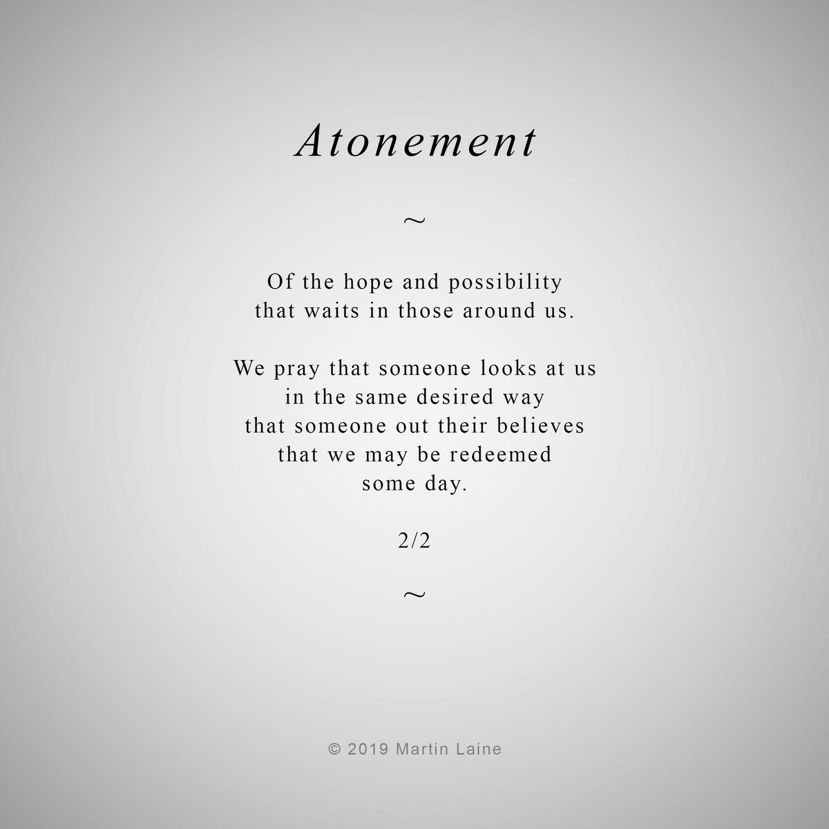 rimpleshymes's tweet photo. Atonement

Rapid my heart beats,
breaking rules,
breaking faces,
bloodying streets.

They come for me at night;
my fears, my crimes, my strife.
Never letting me sleep
reminding me of the lies I keep.

We’re all broken things to be mended
in each...

#poetry #art #Atonement https://t.co/vmiAylI2Bk