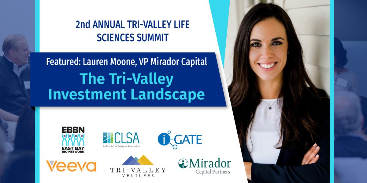 iGATE_iHub's tweet photo. Take a closer look at the #LifeSciences investment growth and opportunity in the #TriValley with @MiradorCapital VP #LaurenMoone. Register for #TVLSS2019 at https://t.co/WMwxDpA4Dh https://t.co/1YAqHlbs94