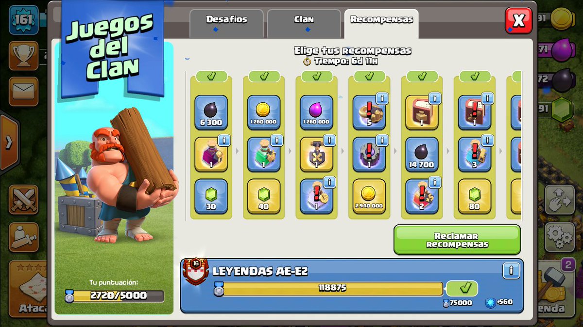 Hace mucho q mando nada jajaja. Encima q tarde terminamos los juegos pasados , gracias clan por el esfuerzo 😏