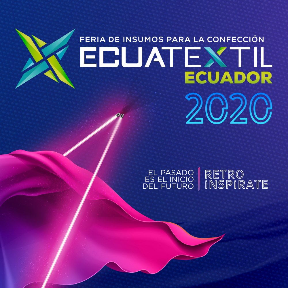 ecuatextilec's tweet photo. La feria más destacada de la industria textil, confección y moda #Ecuatextil

SE PREPARA PARA EL 2020!!

Conectaremos #conocimiento, #tecnología, #tendencias y #moda.

Espera novedades muy pronto. https://t.co/IdU1ghKtJS