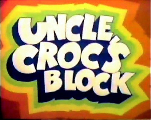 SilverAgeTV's tweet photo. On this date in 1975 the live-action/animated series #UncleCrocsBlock, a spoof of kid shows, aired its first episode on ABC starring #CharlesNelsonReilly as Uncle Croc and #JonathanHarris as Basil Bitterbottom. https://t.co/3Bl1mFtPqq