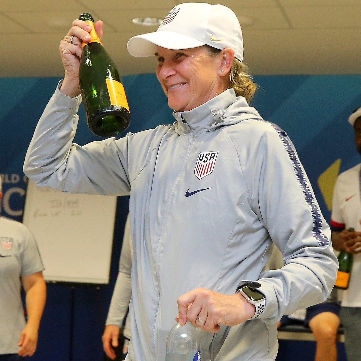 USWNT's tweet image. RT to help us wish a very happy birthday to Jill Ellis! 

And a reminder that in her 130 games coached for the #USWNT, 105 of those are wins. 🐐🎂 🎉