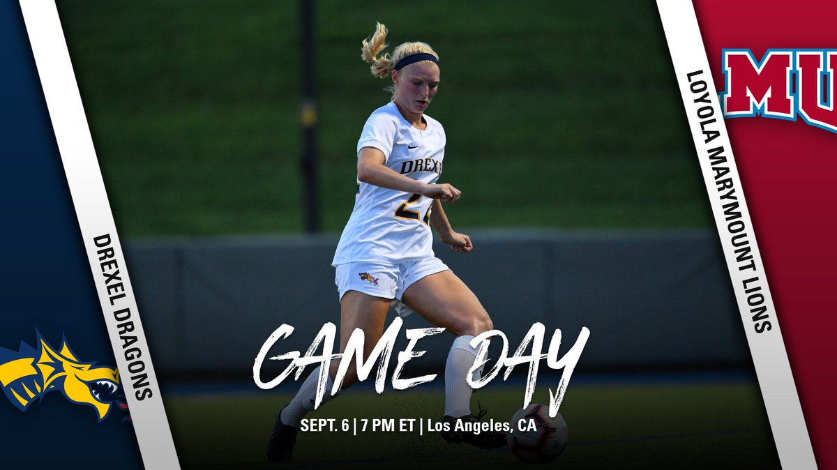 DrexelWSoccer's tweet photo. First GAME DAY of our California trip! 

🆚 | Loyola Marymount 
⏰ | 7 p.m. ET 
📍 | Los Angeles, Calif.
🏢 | Sullivan Field 
💻 | https://t.co/GenT4WydfA
📊 | https://t.co/3mSFXYHFag
 🎟 | https://t.co/FFG5Iyhukl https://t.co/LBVOXmq4af